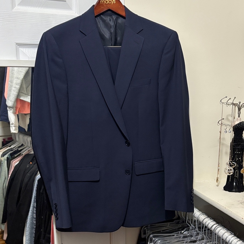 Calvin Klein Dark Blue Suit